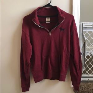 PINK quarter zip sweatshirt